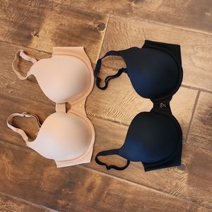 Victoria's secret lined semi demi bra bundle neutrals